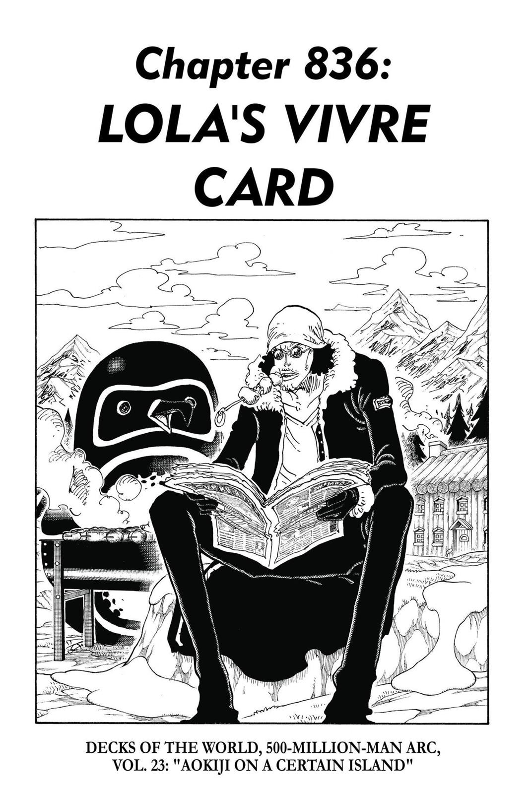 One Piece, Chapter 836 image 01