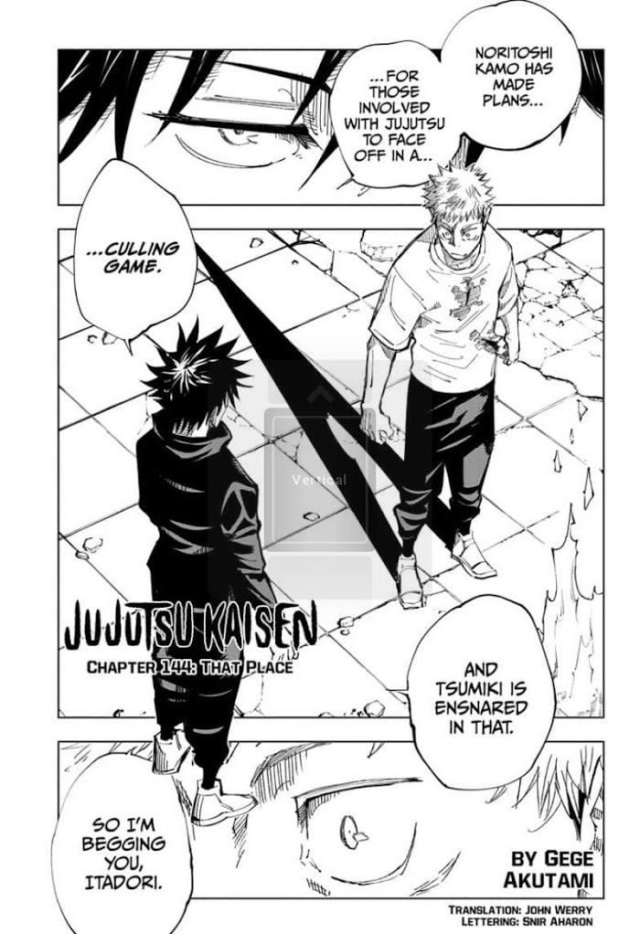 Jujutsu Kaisen, Chapter 144 image 01