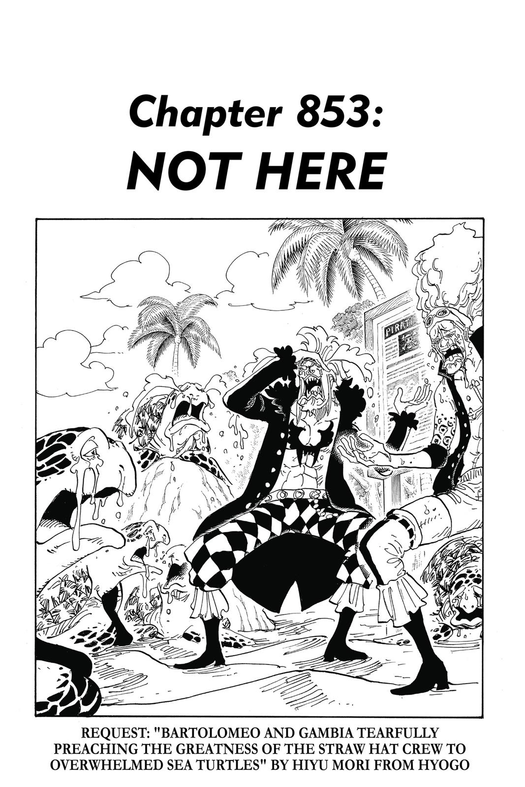 One Piece, Chapter 853 image 01