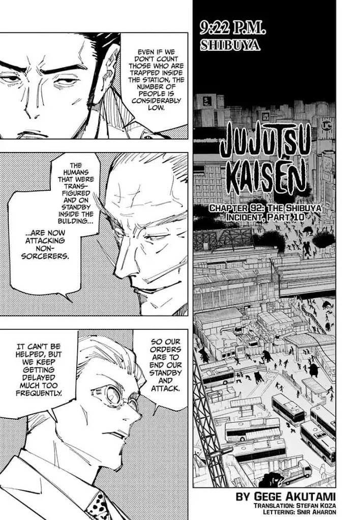 Jujutsu Kaisen, Chapter 92 image 01