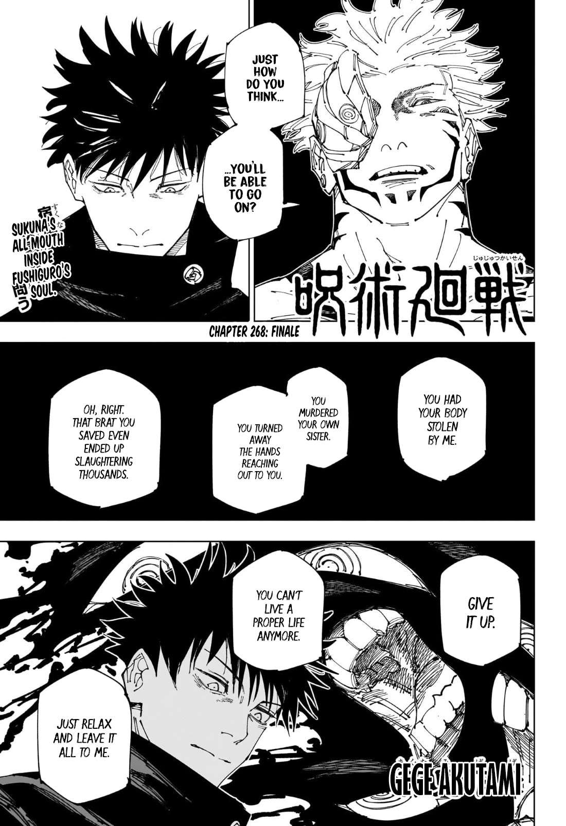 Jujutsu Kaisen, Chapter 268 image 02