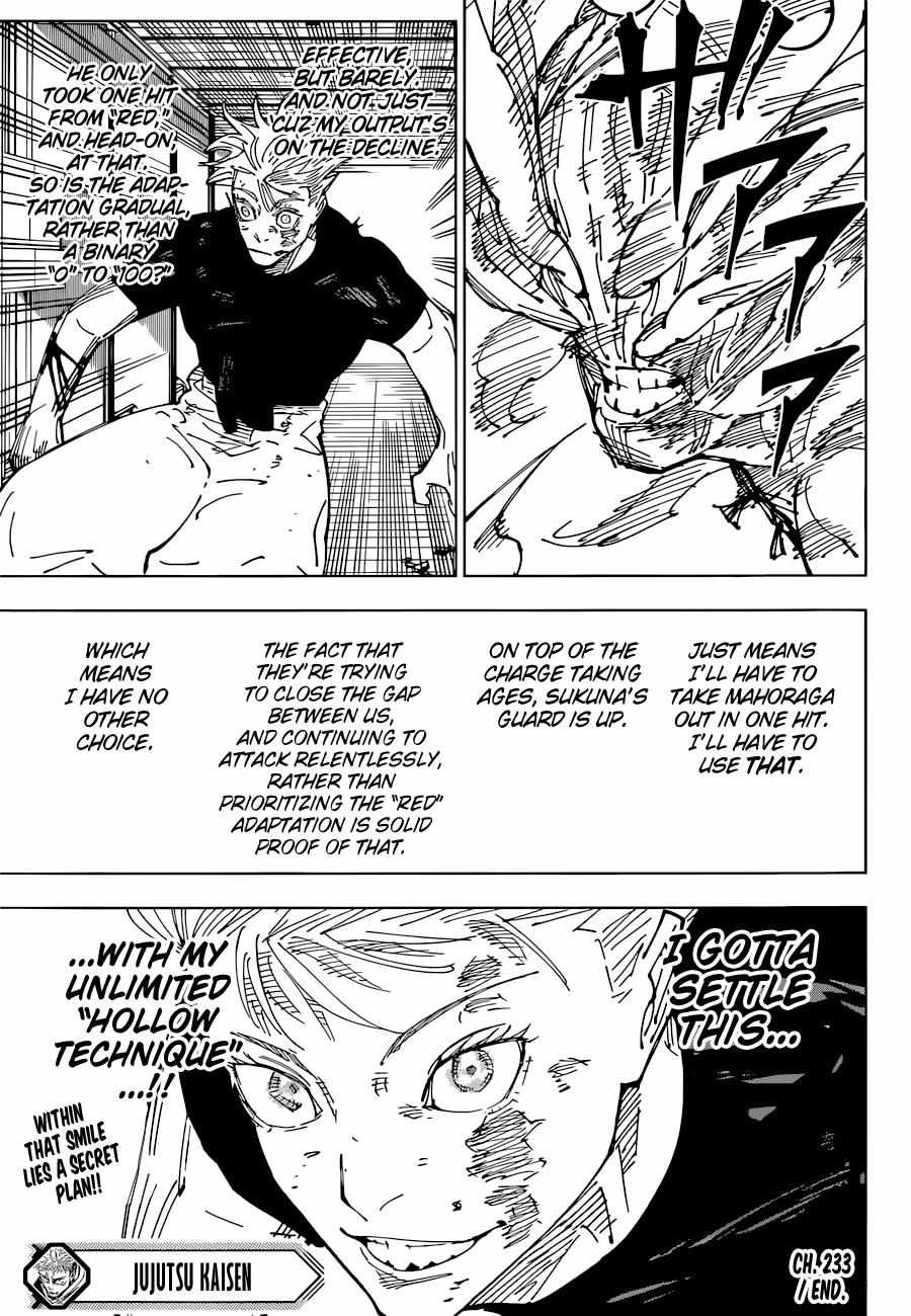 Jujutsu Kaisen, Chapter 233 image 19