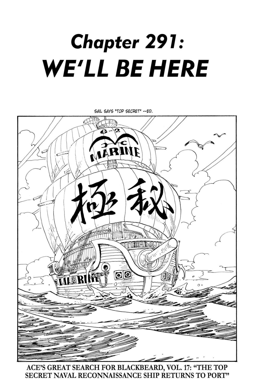 One Piece, Chapter 291 image 01