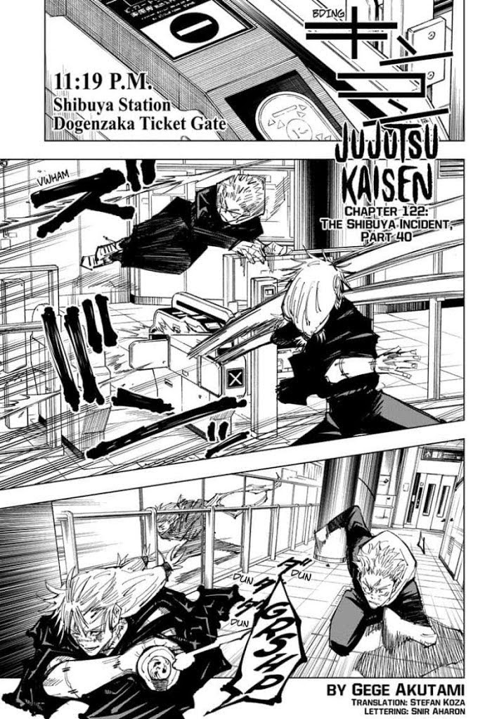 Jujutsu Kaisen, Chapter 122 image 01