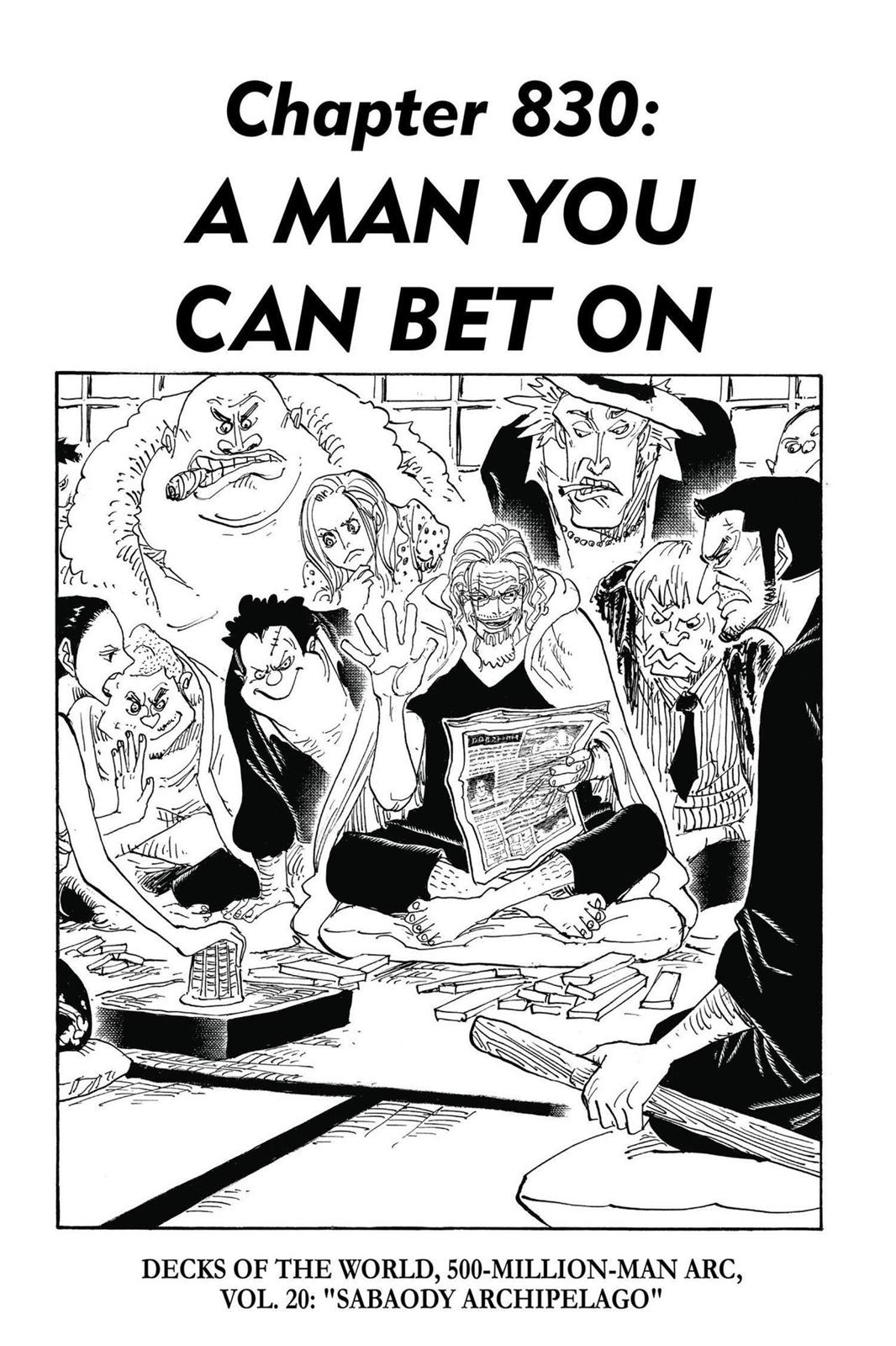 One Piece, Chapter 830 image 01