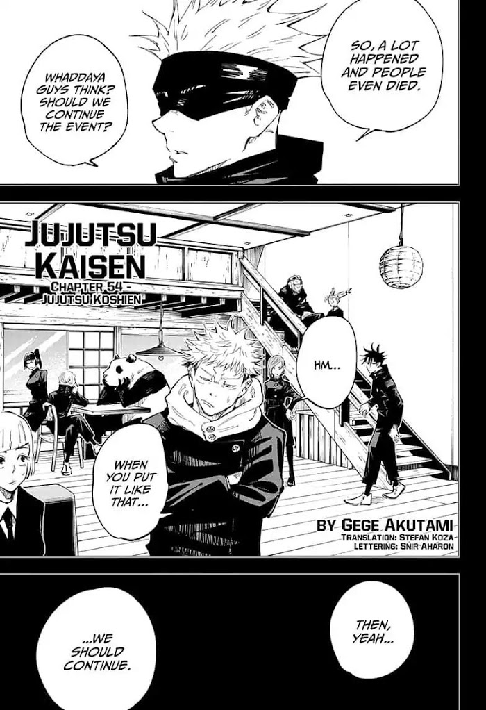 Jujutsu Kaisen, Chapter 54 image 01