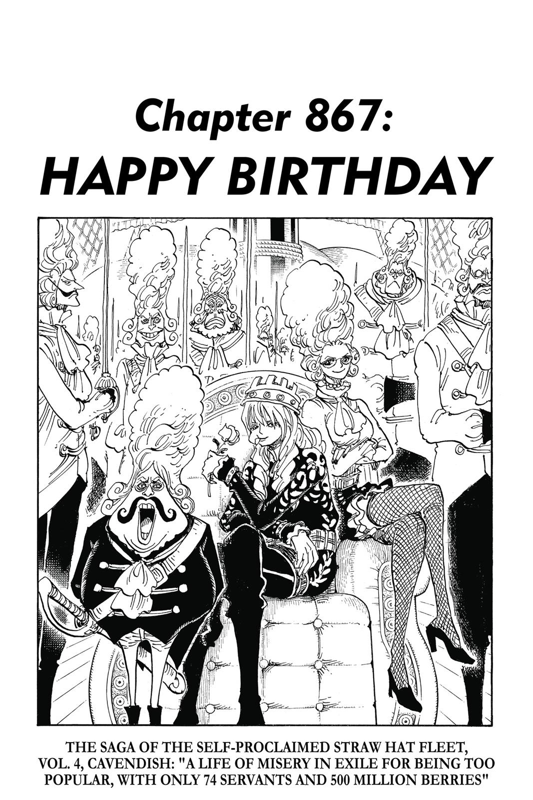 One Piece, Chapter 867 image 01