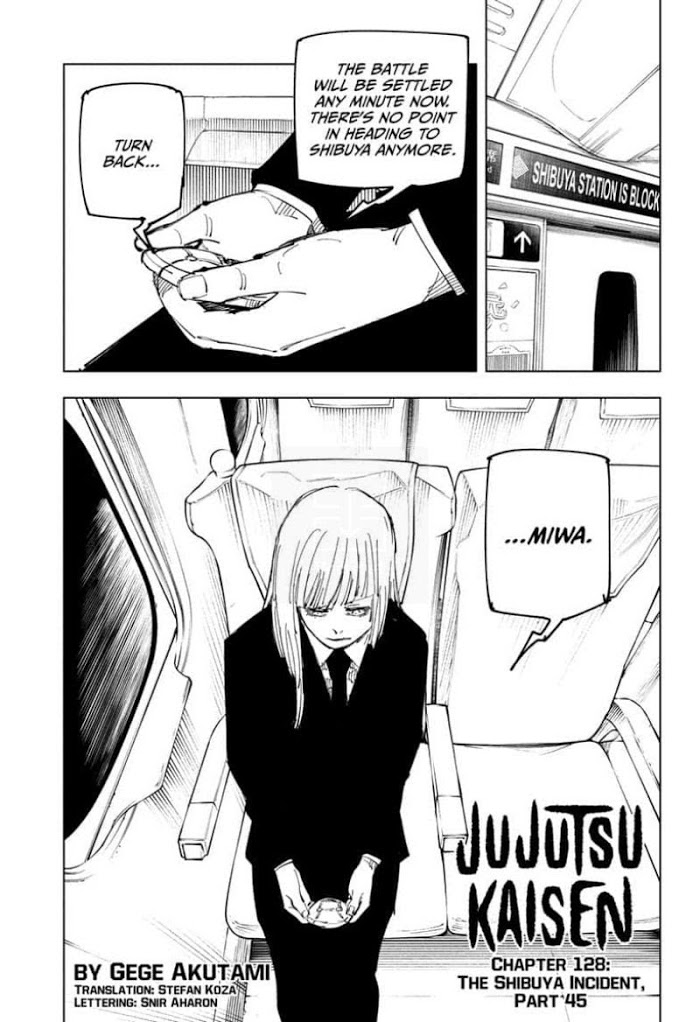 Jujutsu Kaisen, Chapter 128 image 01