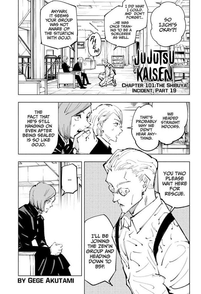 Jujutsu Kaisen, Chapter 101 image 01