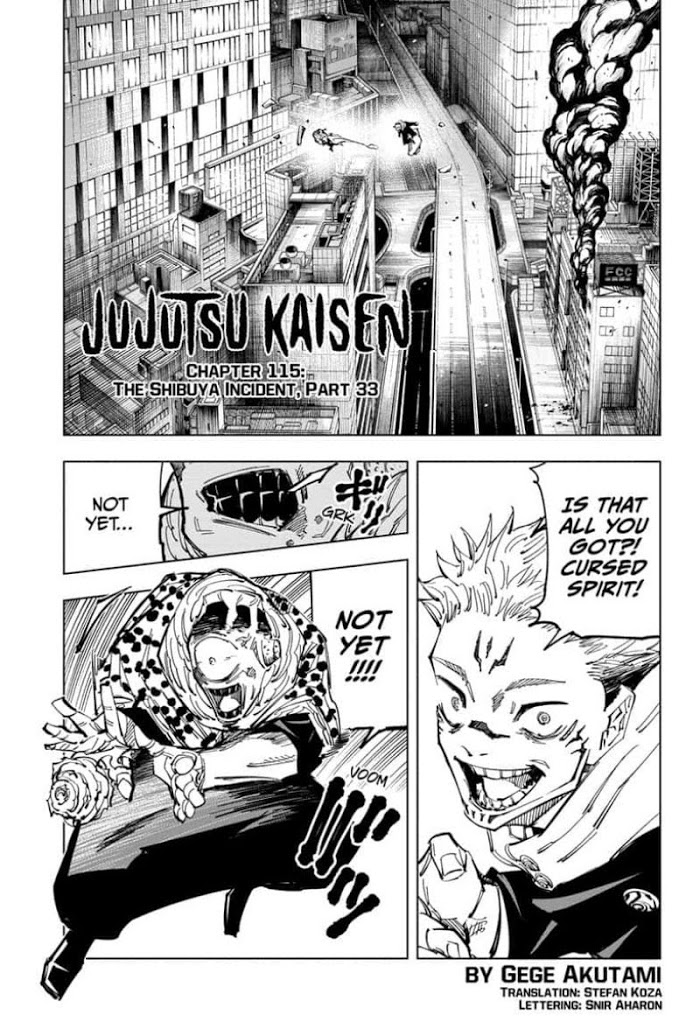 Jujutsu Kaisen, Chapter 115 image 01