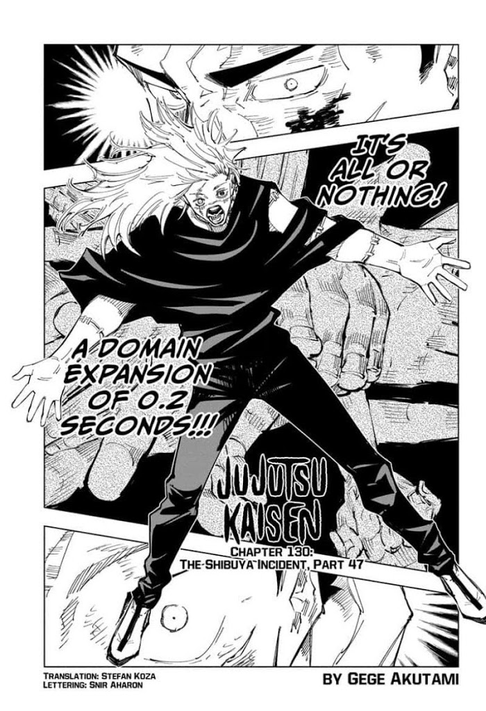 Jujutsu Kaisen, Chapter 130 image 01