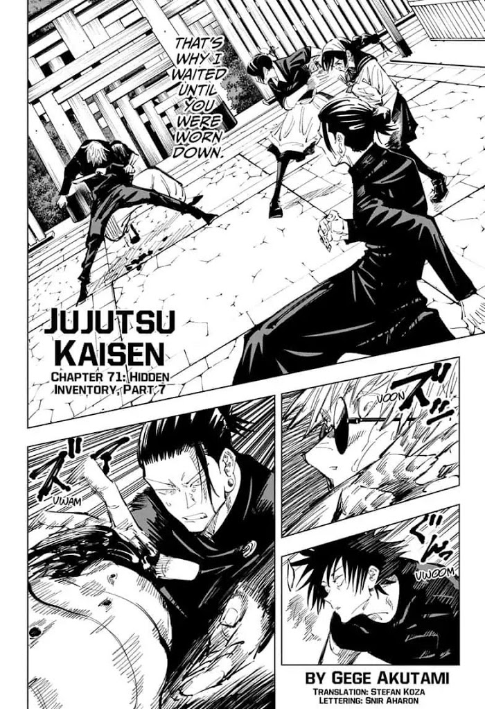 Jujutsu Kaisen, Chapter 71 image 02