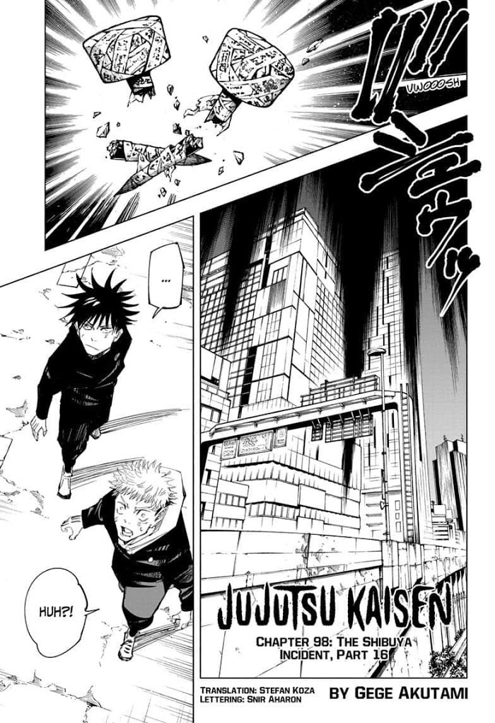 Jujutsu Kaisen, Chapter 98 image 01