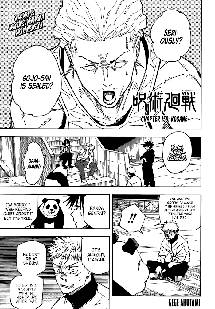 Jujutsu Kaisen, Chapter 158 image 01