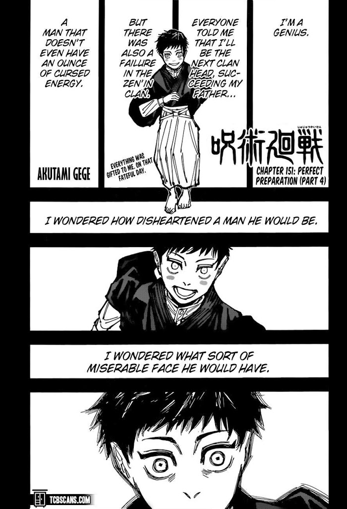 Jujutsu Kaisen, Chapter 151 image 01